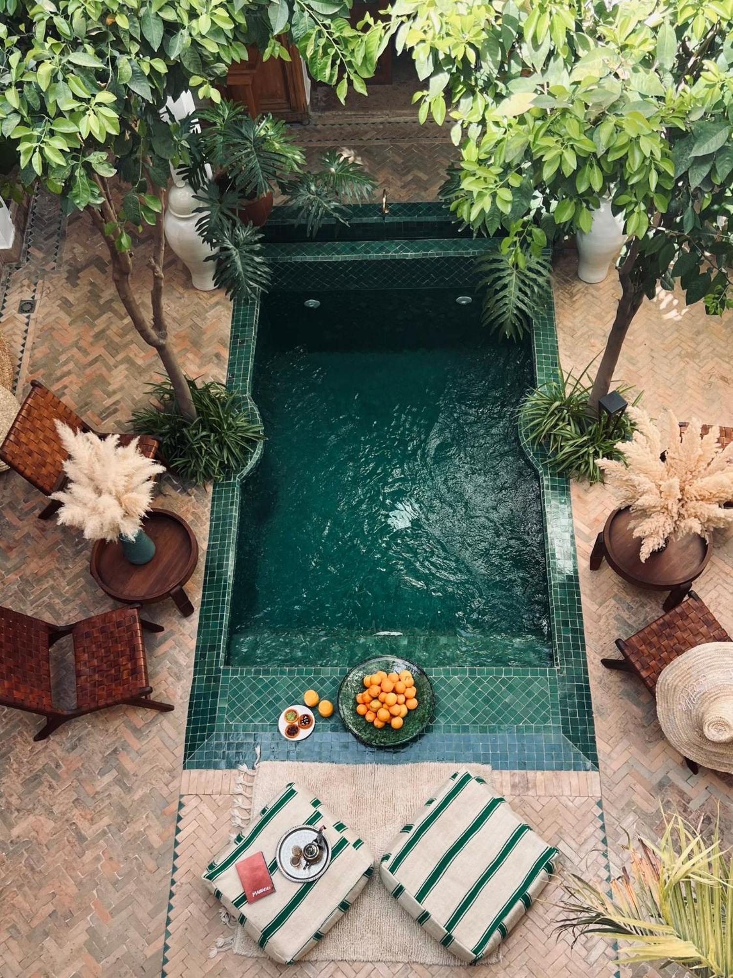 Riad Prive Sadaka Bassin Rooftop Marrakesh Buitenkant foto