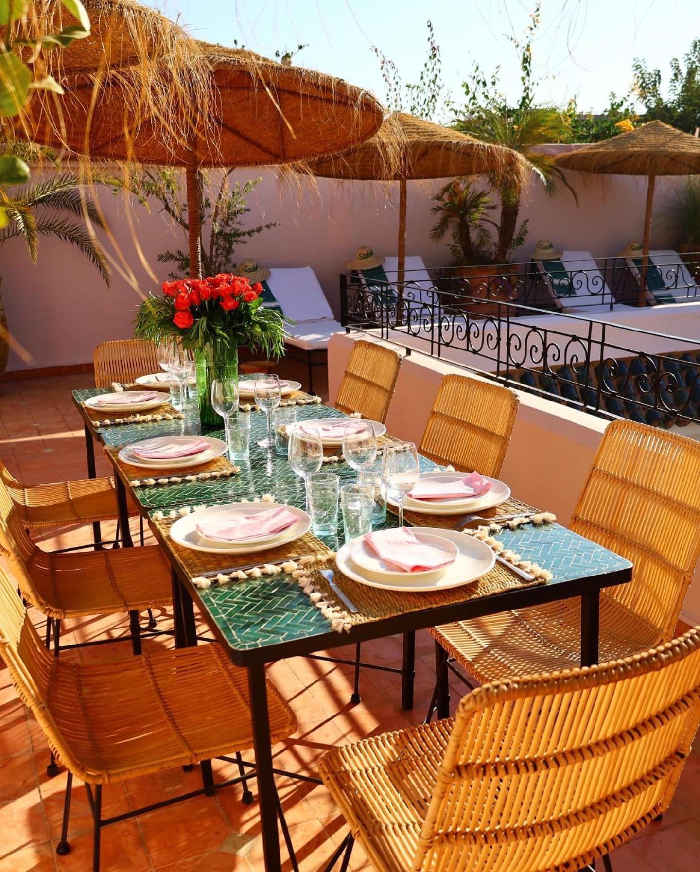 Riad Prive Sadaka Bassin Rooftop Marrakesh Buitenkant foto