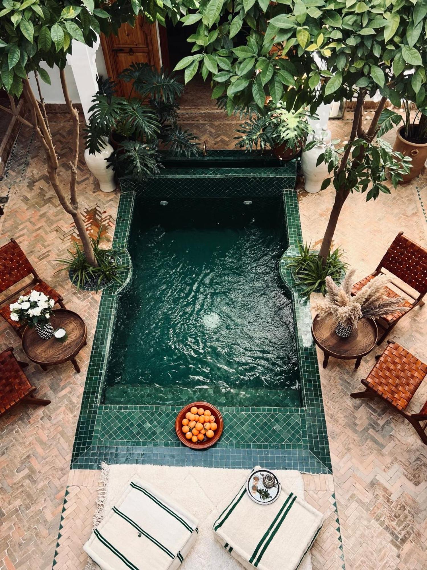 Riad Prive Sadaka Bassin Rooftop Marrakesh Buitenkant foto